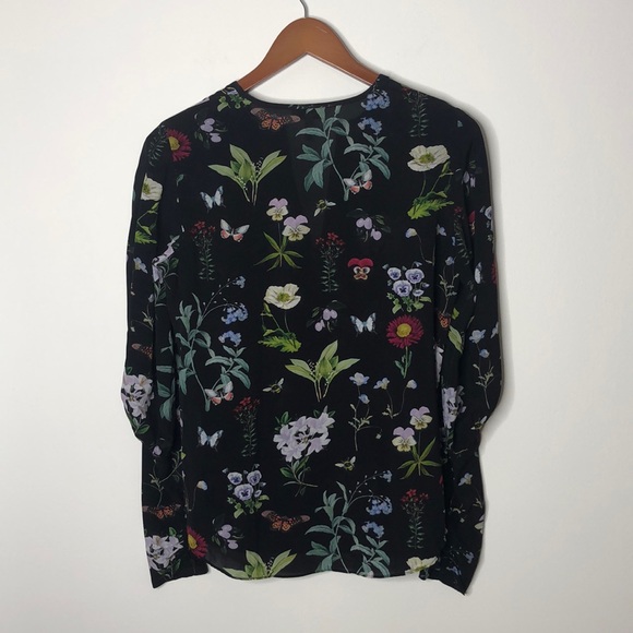Joie Liseli Pullover Blouse Sheer Floral Size XXS - Picture 2 of 8